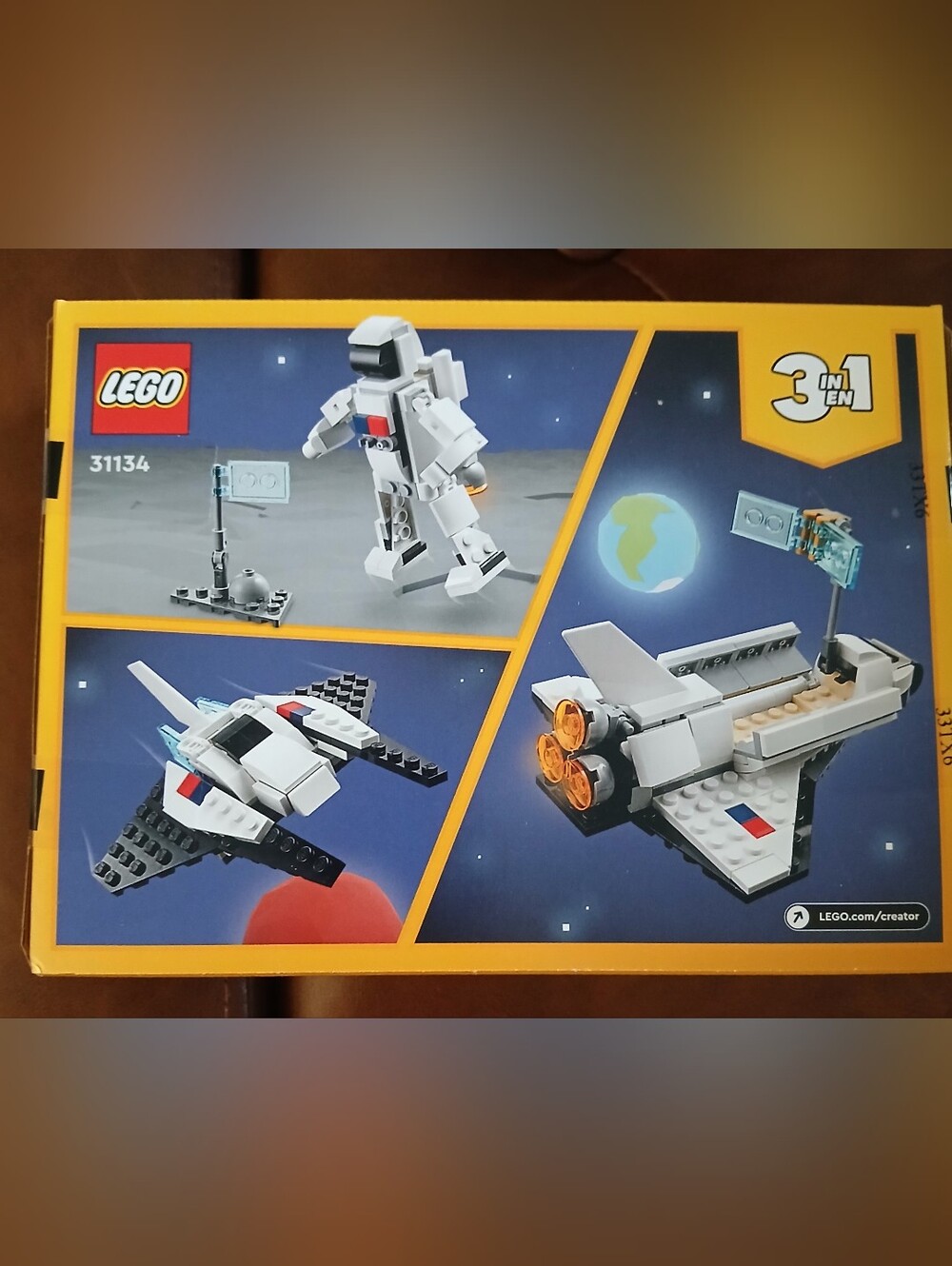 Lego White and Black Space Shuttle 3-in-1 Building Set NWT Ages 6+ 144 Pieces